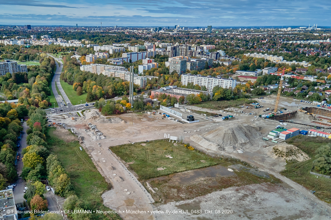 09.10.2020 - Baustelle Alexisqaurtier und Pandion Verde in Neuperlach